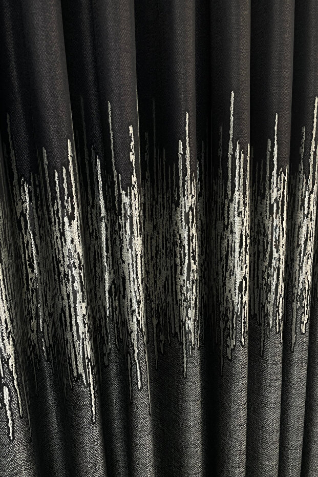 خلفية لوحة منقوشة باليرمو باللون الرمادي الداكن - بدون طيات - 5