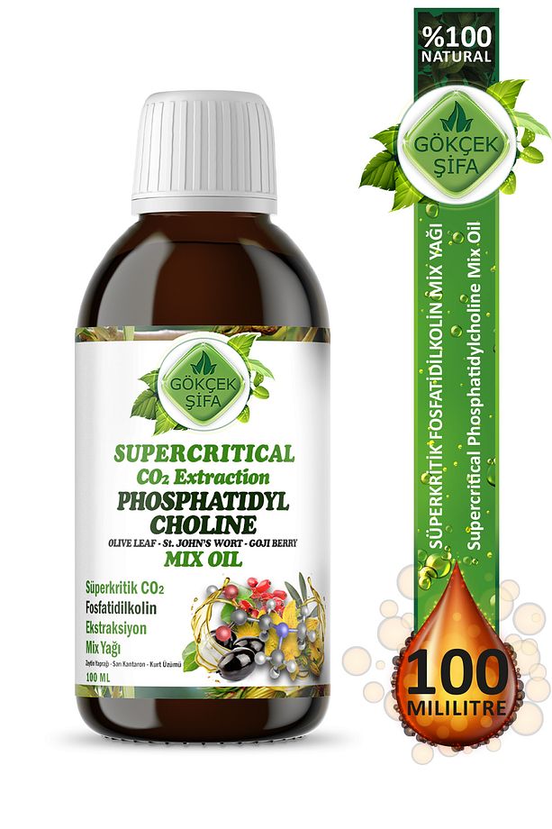 Fosfatidilkolin Süperkritik Mix Yağı 100 ml (PHOSPHATİDYLCHOLİNE SUPERCRİTİCAL MİX OİL) - 1