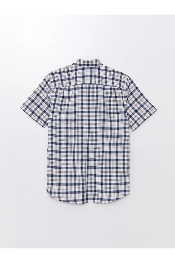 LCWAIKIKI Classic Regular Fit Uzun Kollu Ekose Poplin Erkek Gömlek - 7