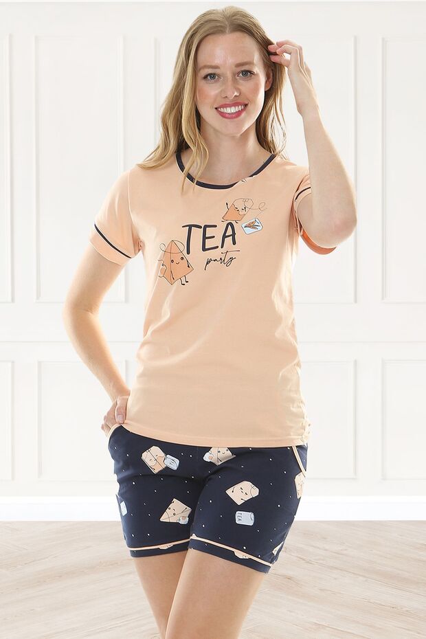 Women's Pajama Set with Cotton Shorts