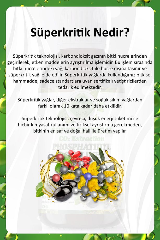 Fosfatidilkolin Süperkritik Mix Yağı 100 ml (PHOSPHATİDYLCHOLİNE SUPERCRİTİCAL MİX OİL) - 6