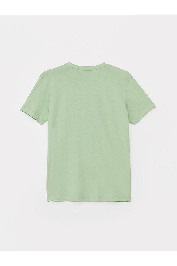 LCW Modest Bisiklet Yaka Baskılı Kısa Kollu Oversize Kadın Tunik - 7