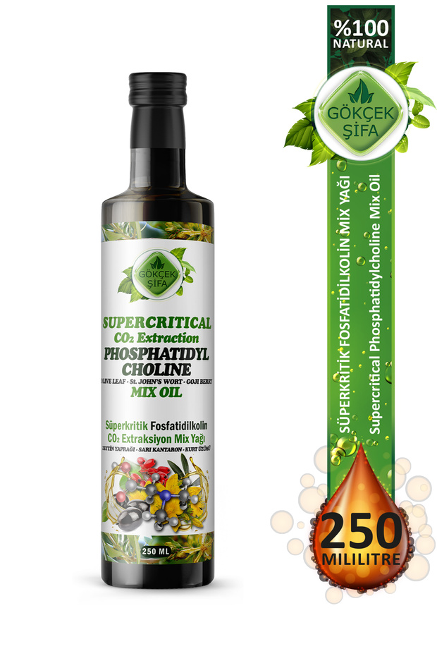 Fosfatidilkolin Süperkritik Mix Yağı 250 ml (PHOSPHATİDYLCHOLİNE SUPERCRİTİCAL MİX OİL) - 1