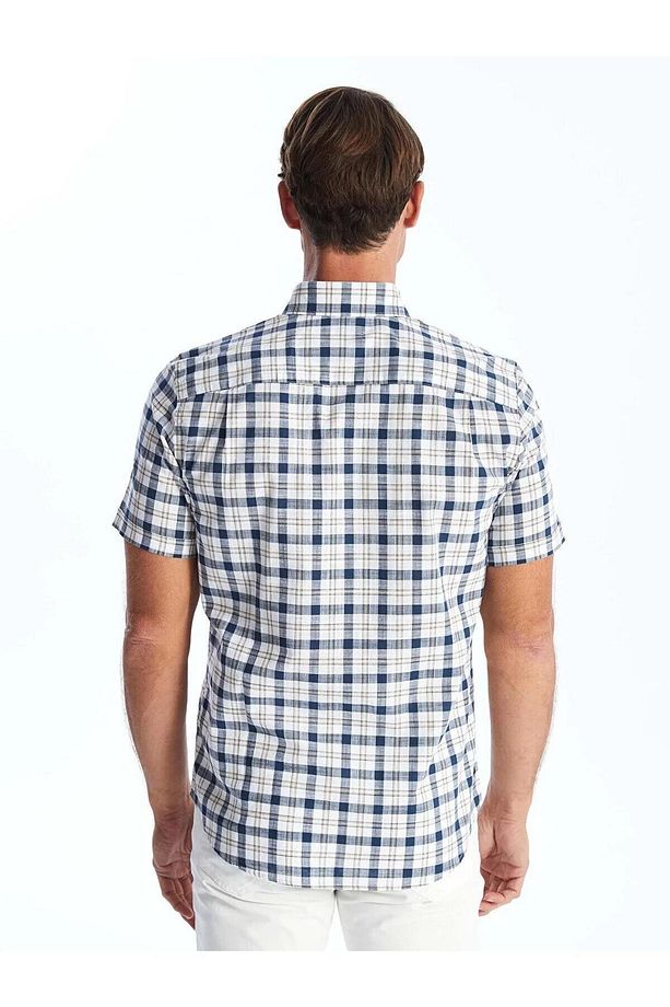 LCWAIKIKI Classic Regular Fit Uzun Kollu Ekose Poplin Erkek Gömlek - 5