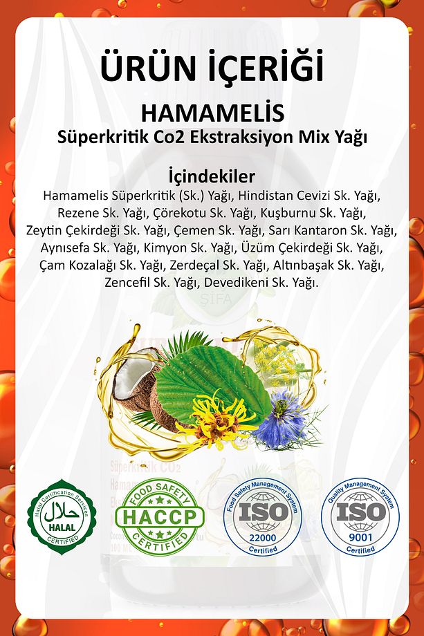 Hamamelis Süperkritik Mix Yağı 100 ml (WİTCH HAZEL SUPERCRİTİCAL MİX OİL) - 3