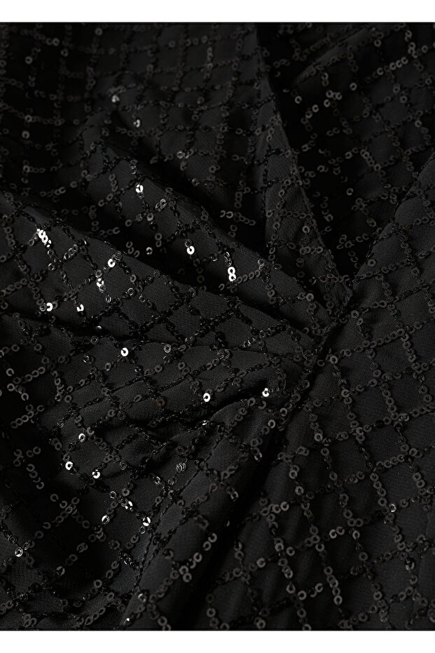 Siyah Kadın Elbise 37019087 - 10