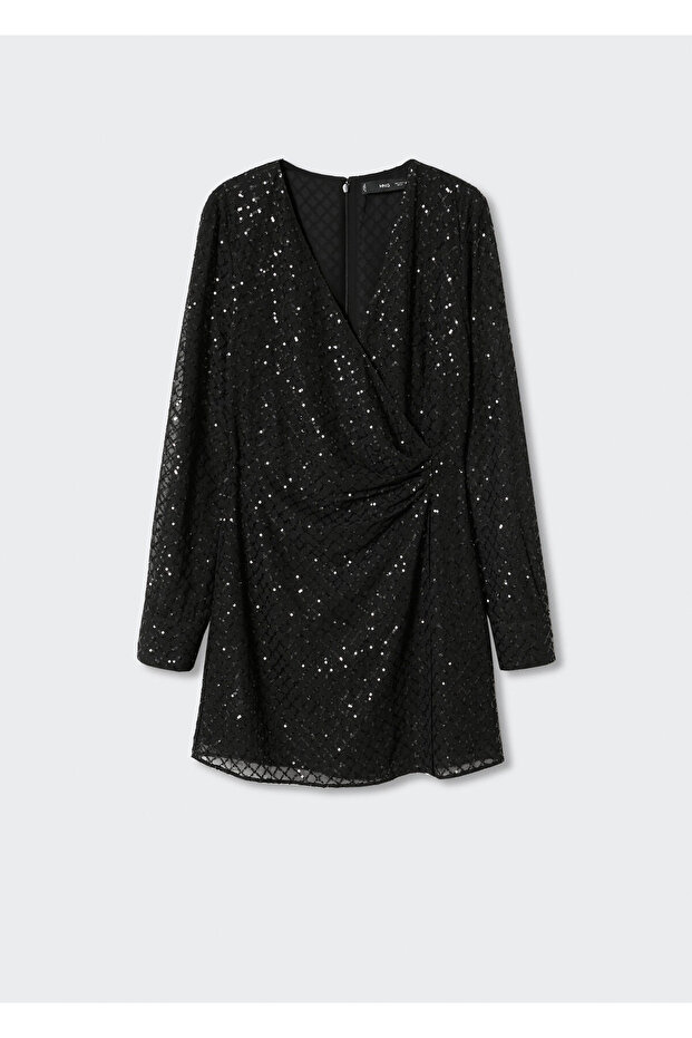 Siyah Kadın Elbise 37019087 - 3