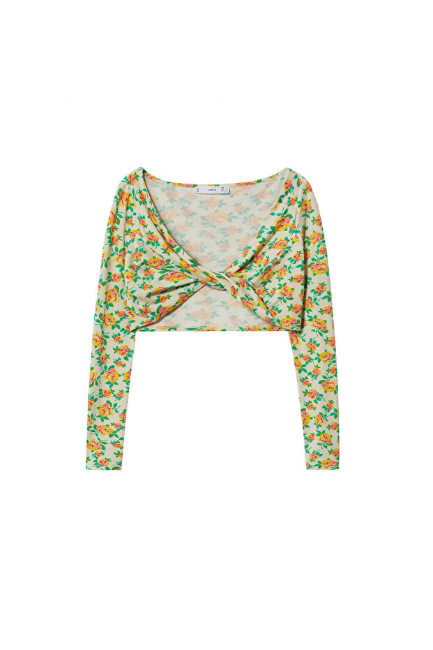 Kadın Natürel T-Shirt - 4