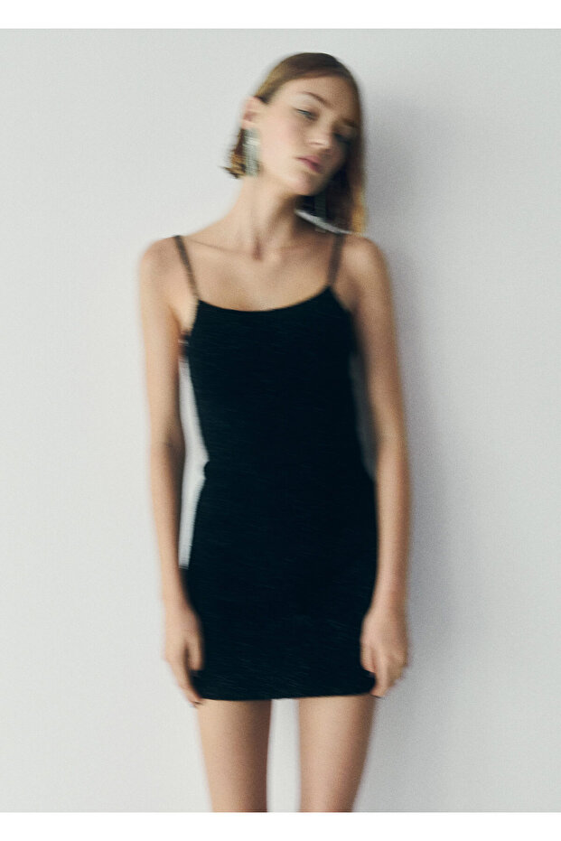 Siyah Kadın Elbise  37099100 - 8