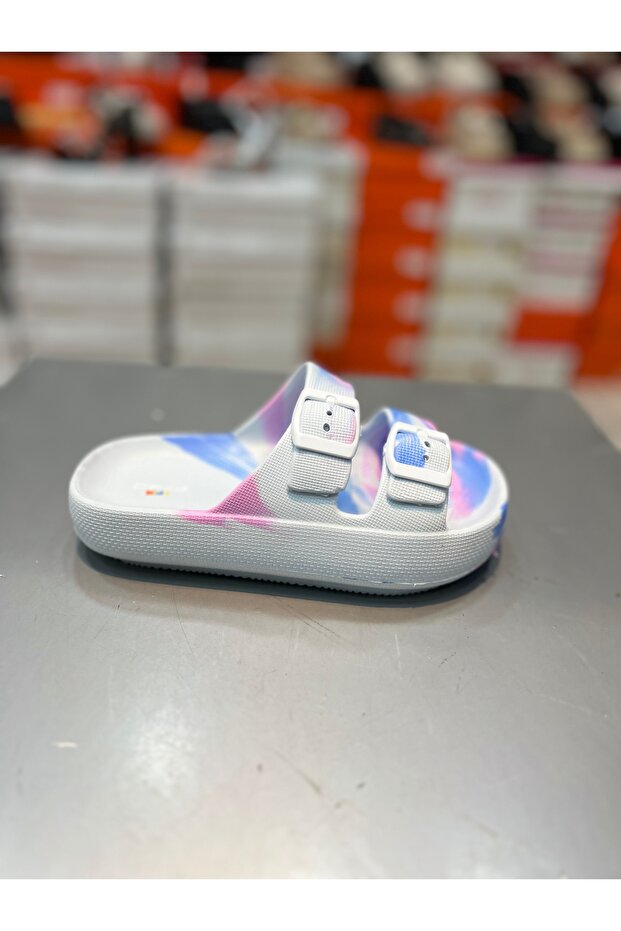 Children's Boy Double Buckle Slippers