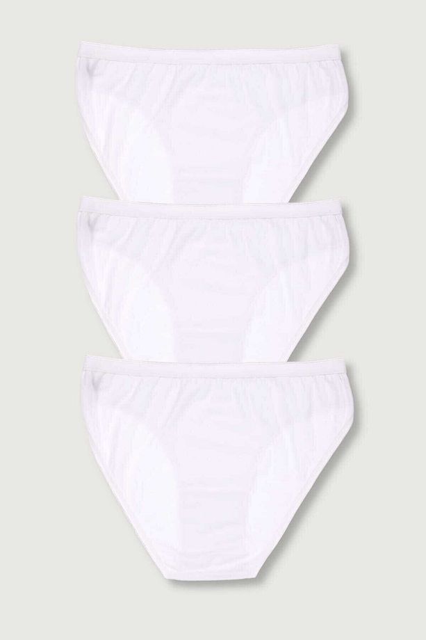 Kadın Beyaz 3'lü Paket  Bikini Külot ELF568T0635CCM3 - 2