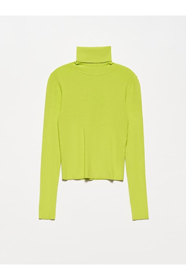 10225 Rollkragenpullover-limette - 1