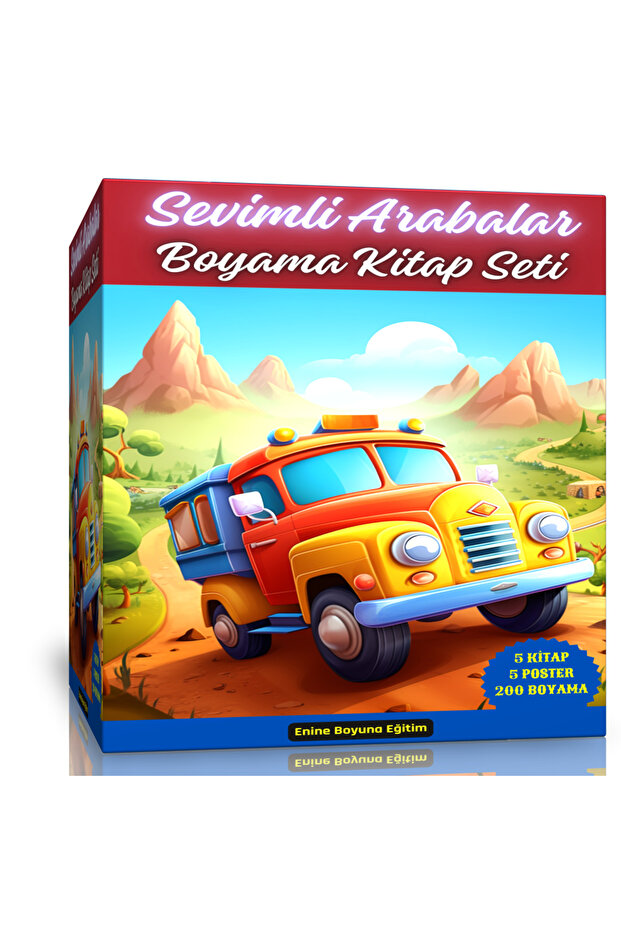 Cute Cars Coloring Book Set (5 Books)