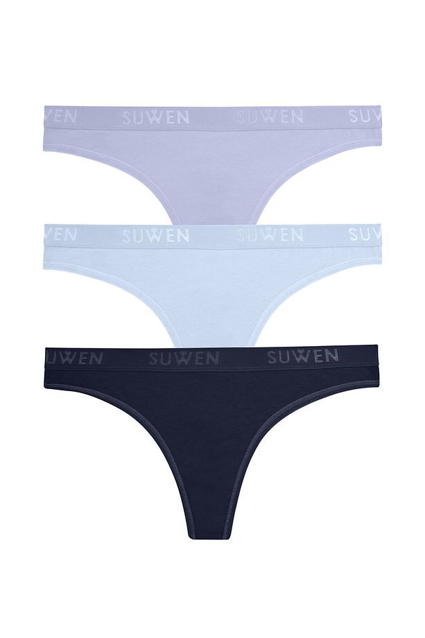 3 lü Pamuklu String Külot - 1