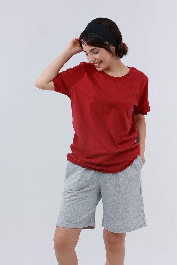 Kadın Oversize Kalıp Şort Bermuda - 2