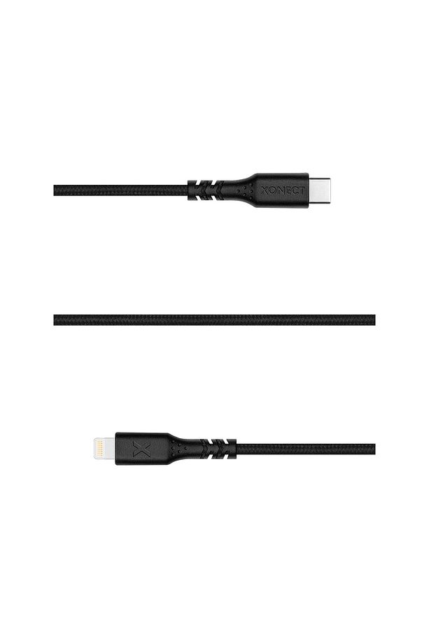 TypeC to Lightning iPhone için Hızlı Şarj ve Data Kablosu 40cm Hasır (Siyah) - 3