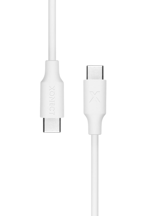 Type-C to Type-C iPhone ve Samsung Modelleri için Hızlı Şarj ve Data Kablosu 40 cm (Beyaz) - 4