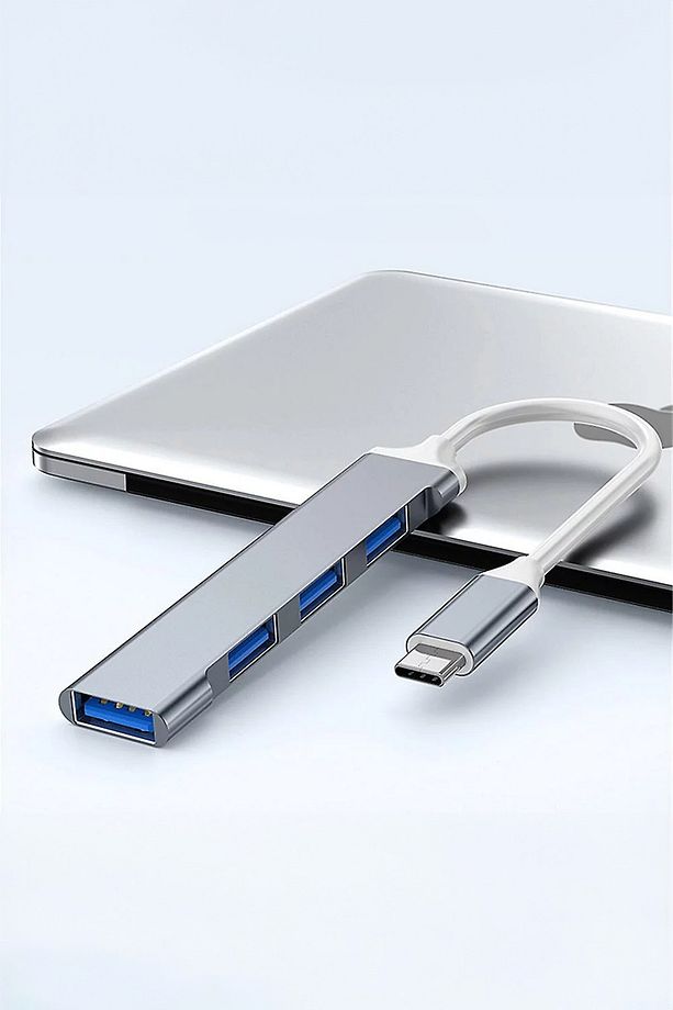 Type-c To Usb Hub 4 Port Çoklayıcı 4in1 Macbook Ile Uyumlu Çoğaltıcı Type C To Usb Converter Hub - 1