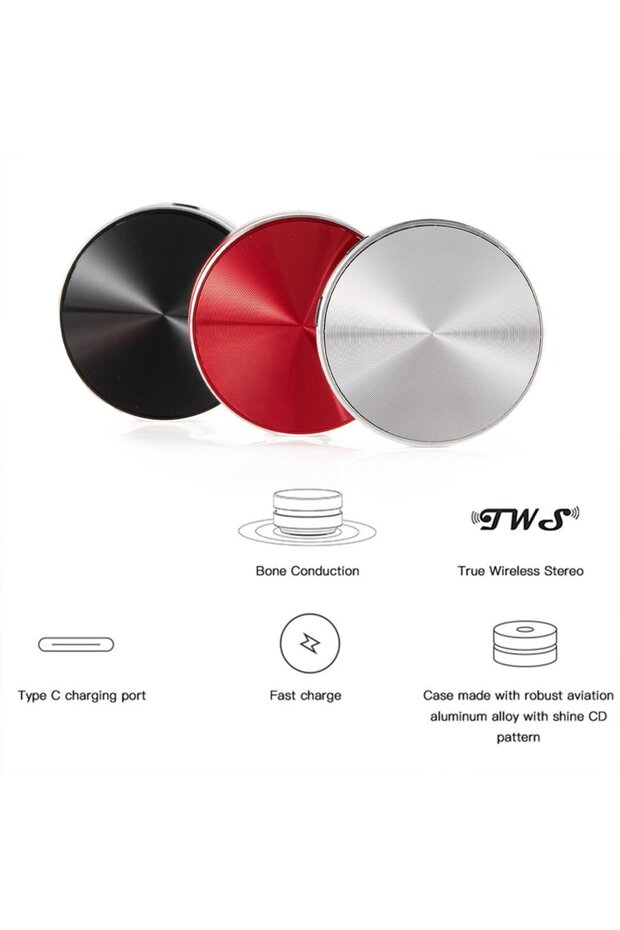 Hot Sale Bone Conduction Speaker Mini Bluetooth TWS Wireless Stereo Dual Sound Channels Audio Box... - 4