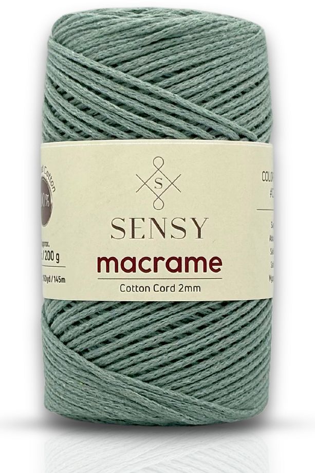 Premium Koton Pamuk Makrome İpi 2mm Cotton Zincir Makrome Çanta İpi Supla İpi Koton İp Ada Çayı - 1