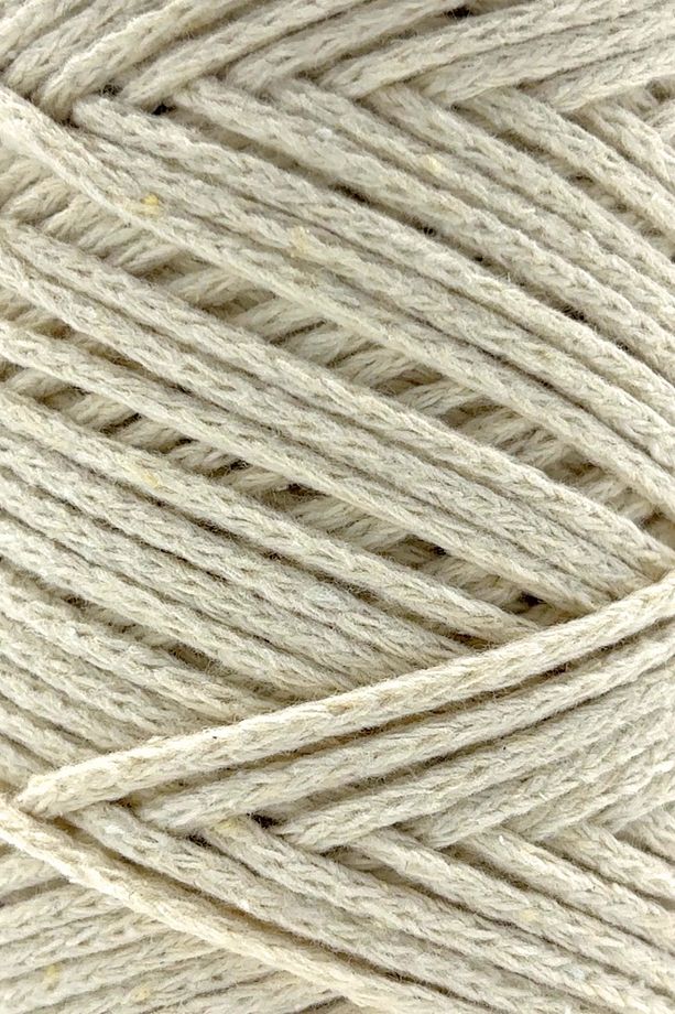 Premium Koton Pamuk Makrome İpi Ekru 2mm Cotton Zincir Makrome Çanta İpi Supla İpi Koton İp - 2
