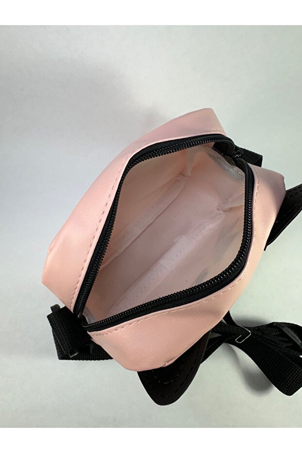 حقيبة كتف صغيرة بنقشة قطة - مع حزام - 5