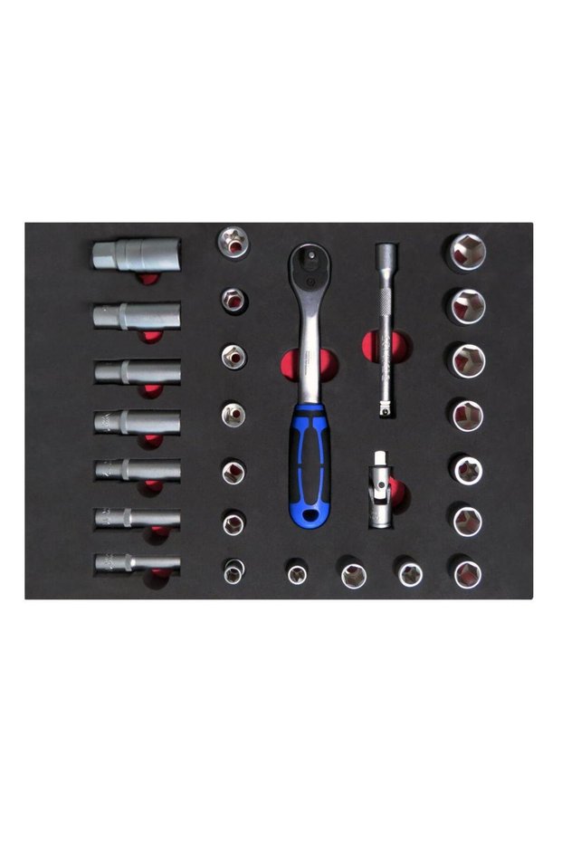 Socket Set 3/8-27 Pieces with Sponge Bed