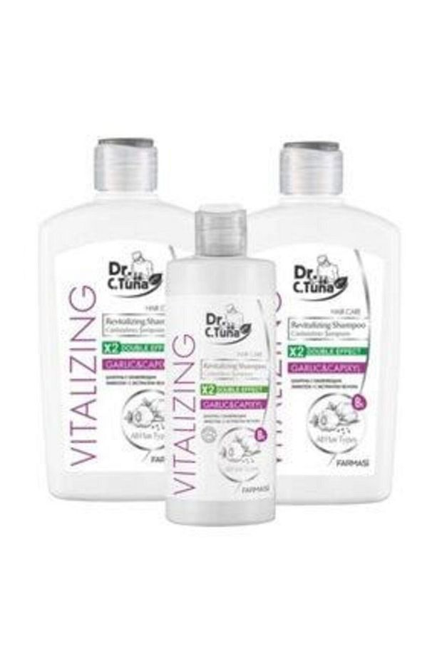 Dr. C. Tuna Sarımsaklı Şampuan 500 ml 2x Ve 225 ml 3'lü - 1