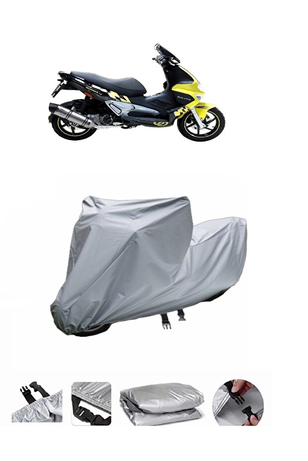 Not Compatible with Gilera Runner Vxr 200 Waterproof Motorcycle Tarpaulin Rear Bag