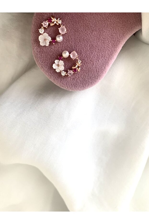 Manolya Çiçeği Küpe - Çift - 1