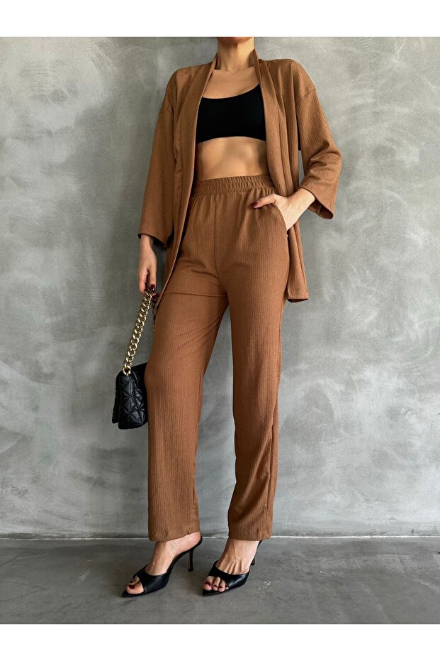 Women's Burumuk Fabric Summer Kimono Set