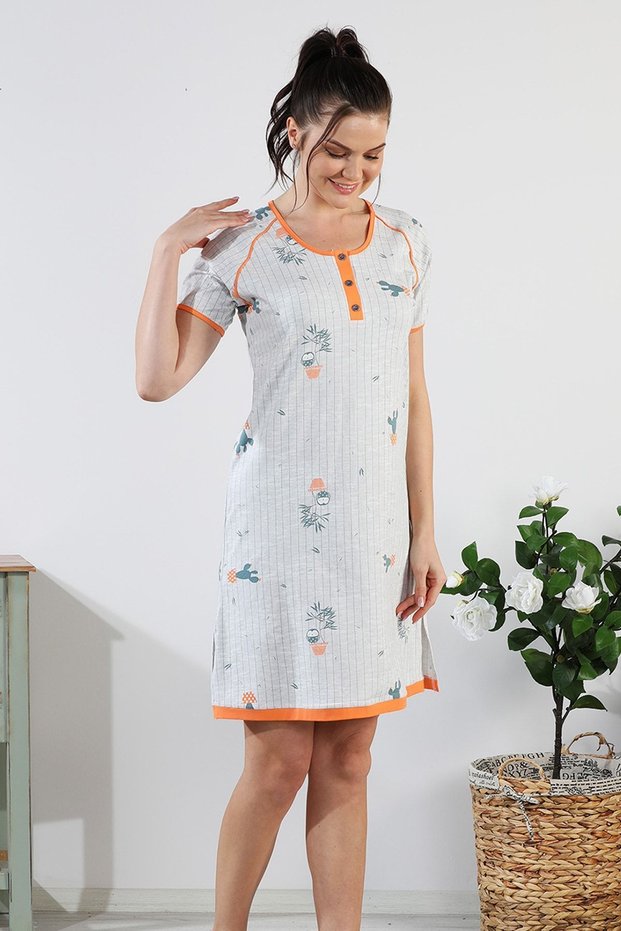 Cotton Women's Nightgown Dress