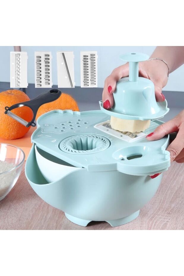 Multi fonksiyonel Salata hazırlama ve meyve sıkma aparatı - 4