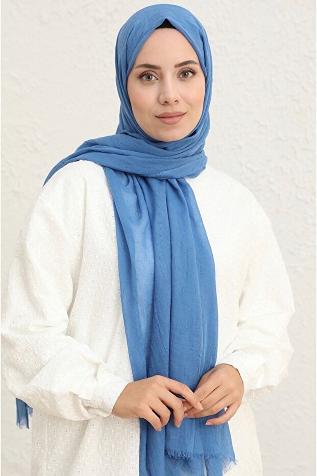 Bambu Kraş Şal-indigo - 3