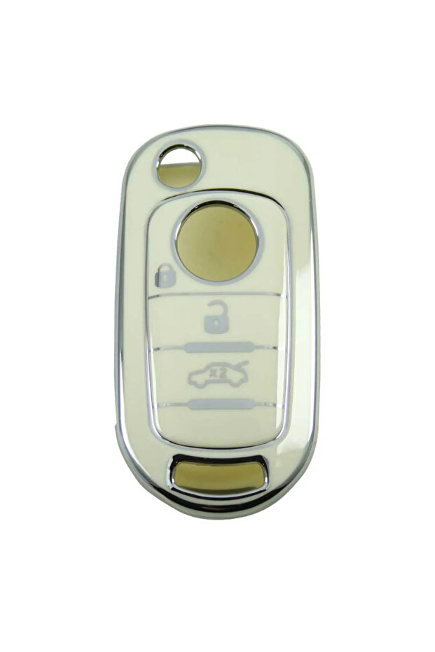 فيات Egea Switchblade Auto Key Control Container Case سلسلة مفاتيح السيارات - 1