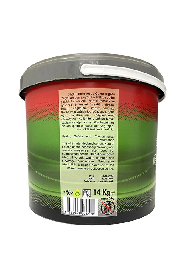 Kauçuklu Yeşil Gres 14 Kg - Suya Dayanıklı Gres - 2