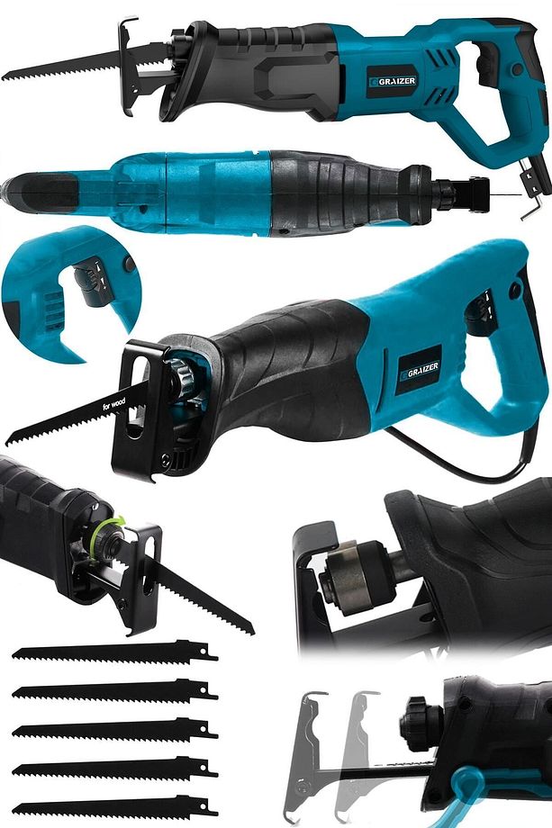 Alman 9000 Xdrive 6 Kademe Devir Ayarli Bakir Sargili Kemik Kesme Tilki Kuyruğu Testere Makinesi - 3