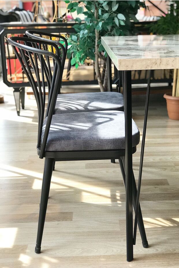 Omega Sandalye Gri - 3