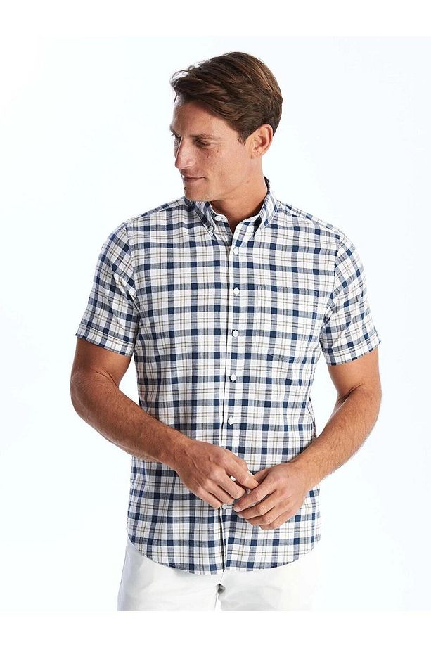 LCWAIKIKI Classic Regular Fit Uzun Kollu Ekose Poplin Erkek Gömlek - 2