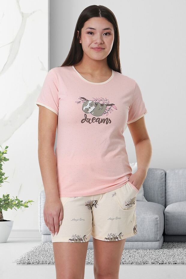 Women's Pajama Set with Cotton Shorts