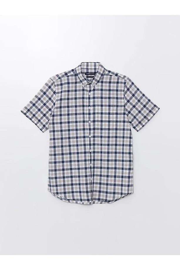 LCWAIKIKI Classic Regular Fit Uzun Kollu Ekose Poplin Erkek Gömlek - 6