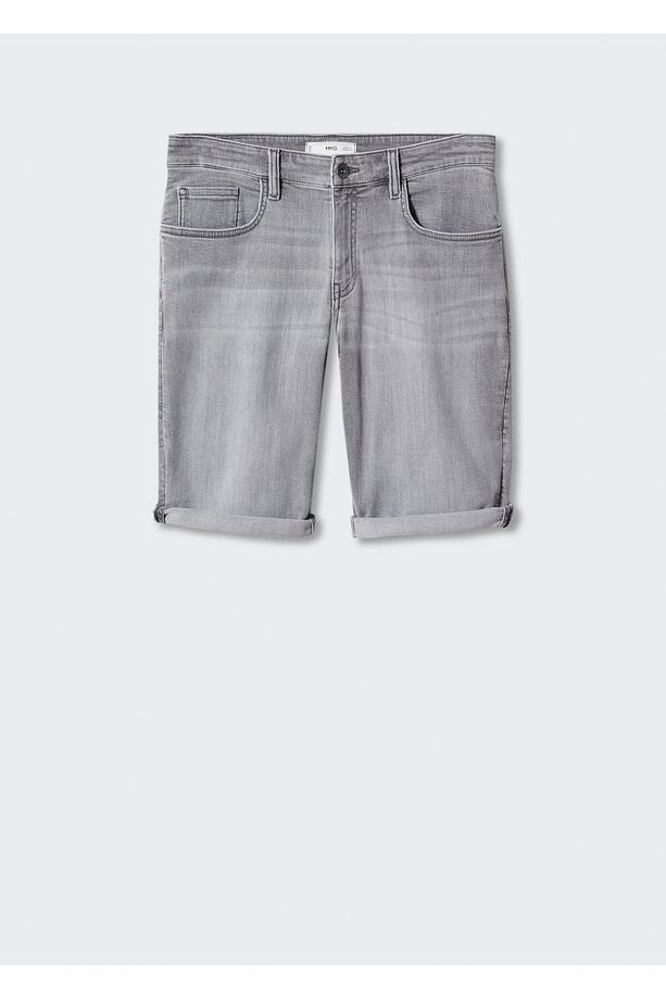 Gri Denim Erkek Şort 57010682 - 3