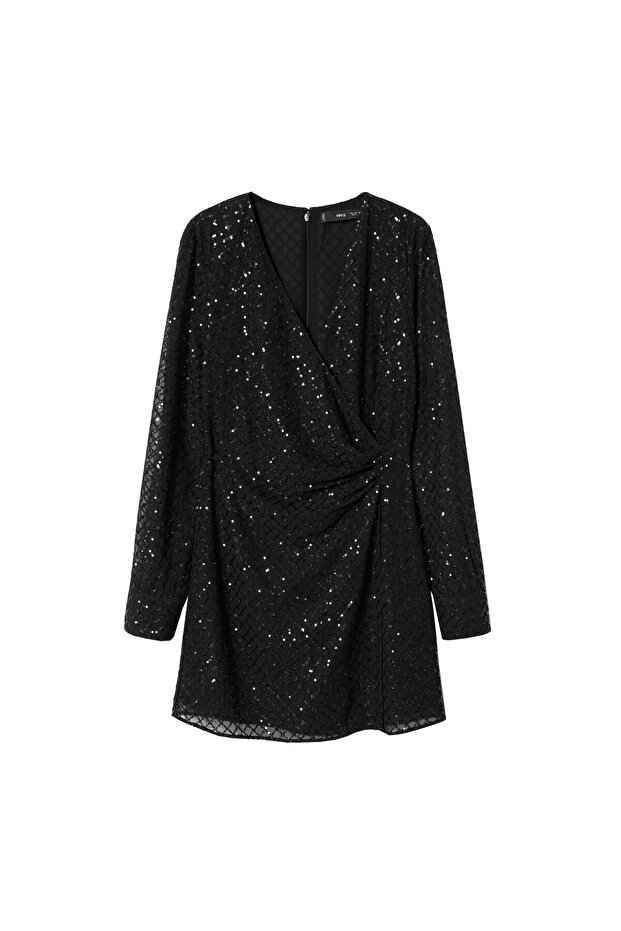 Siyah Kadın Elbise 37019087 - 4