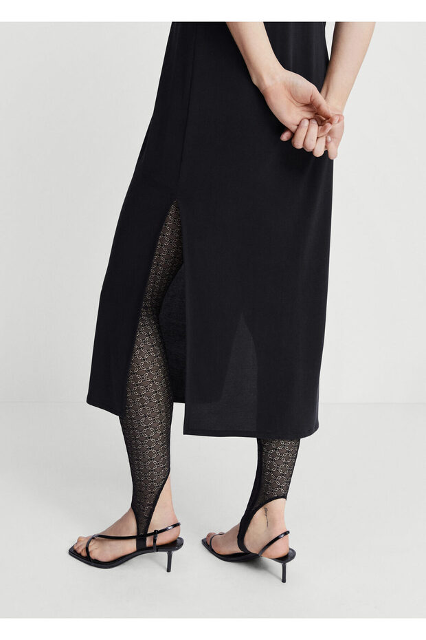 Siyah Kadın Elbise 47088638 - 5