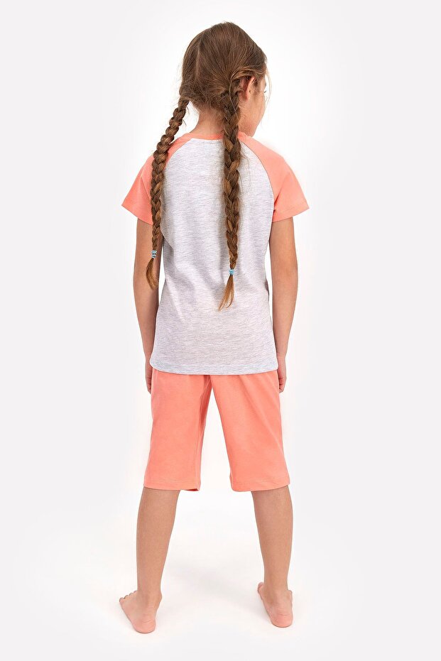 Devojčin narančasti kapri set - 2