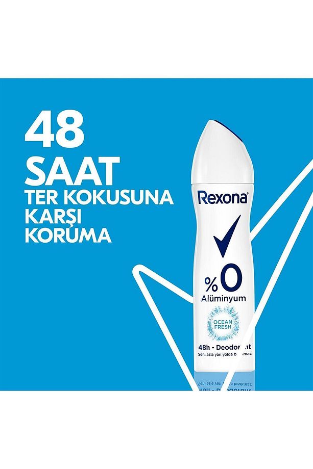 Kadın Sprey Deodorant Ocean Fresh %0 Alüminyum 150 ml X2 Adet Kotex Ultra Normal Ped 8'li - 3