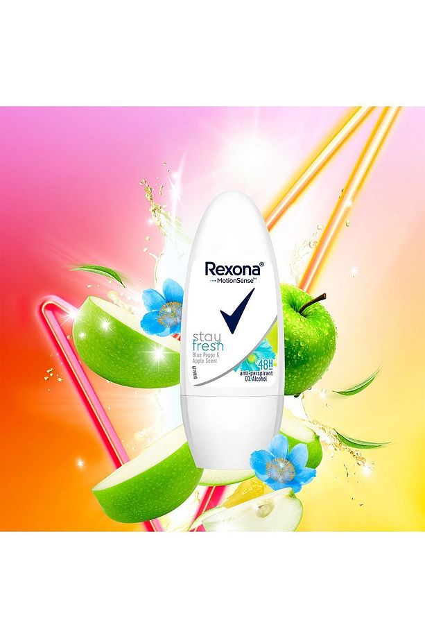 Kadın Roll On Deodorant Stay Fresh Mavi Gelincik Ve Elma 50 ml X2 Adet - 6