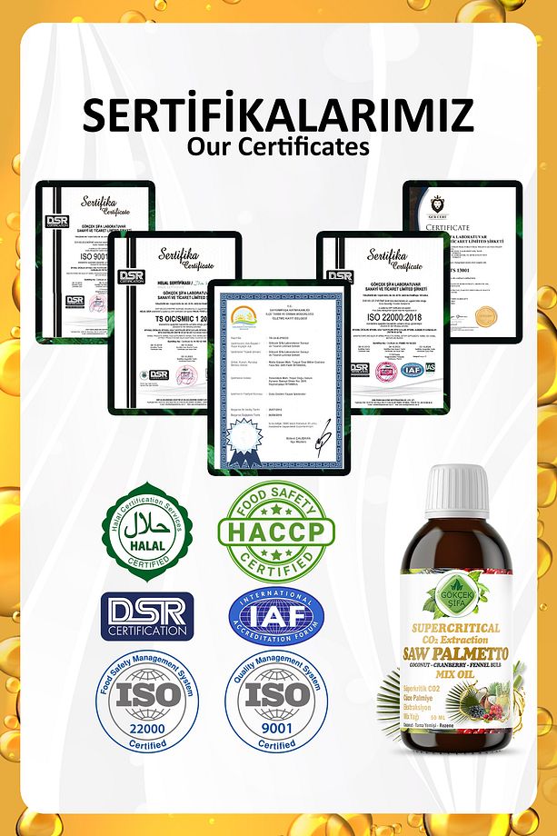 Cüce Palmiye Süperkritik Yağı 50 ml (SAW PALMETTO SUPERCRİTİCAL MİX OİL) - 8