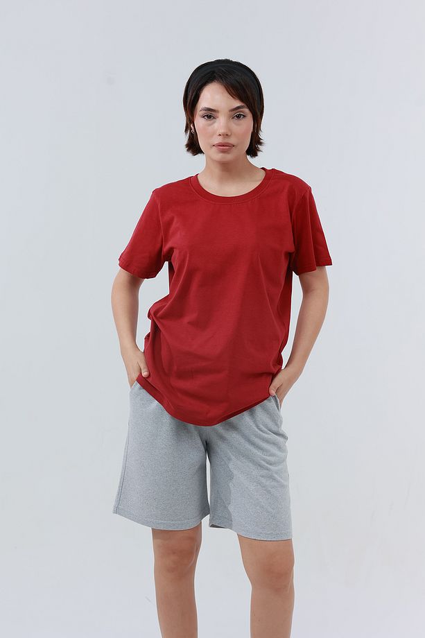 Kadın Oversize Kalıp Şort Bermuda - 4