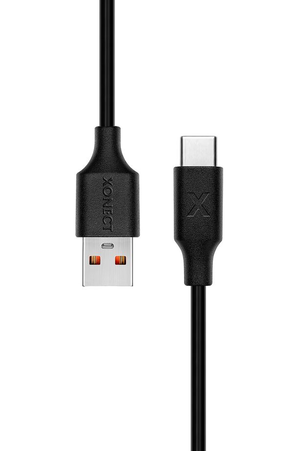 USB to Type-C iPhone ve Samsung Modelleri için Hızlı Şarj ve Data Kablosu 40cm (Siyah) - 4